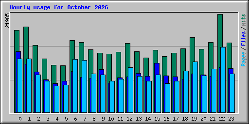 Hourly usage for October 2026